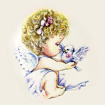 Angelas su balandžiu