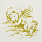 Miegantis auksinis angelas
